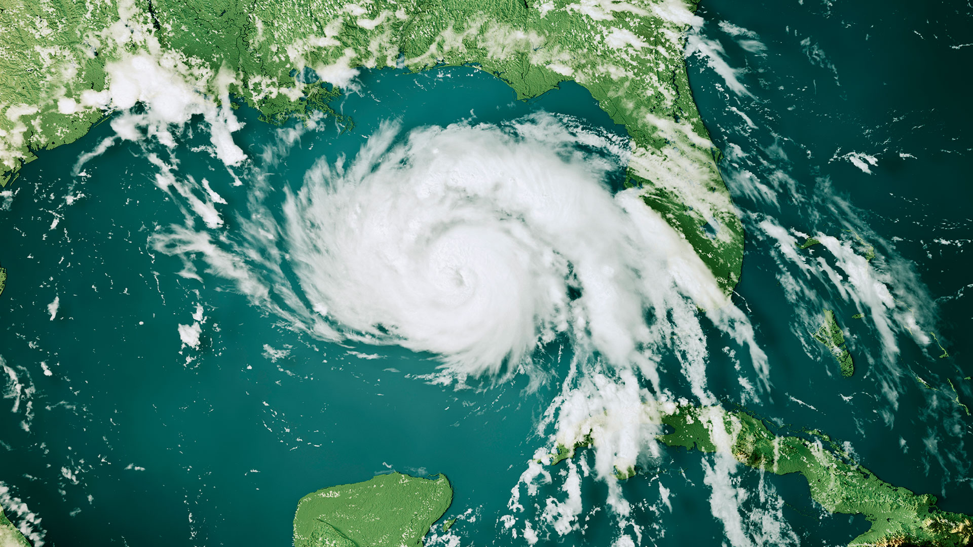 Hurricane seen from space 